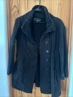 Prana Women's Black Button-Front Utility Jacket